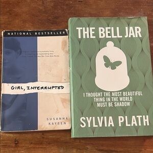 Women having a Menty B Book Set | Girl, Interrupted & The Bell Jar